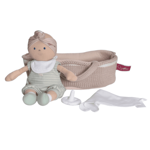 Bonikka - Green Outfit Baby with Knitted Carry Cot