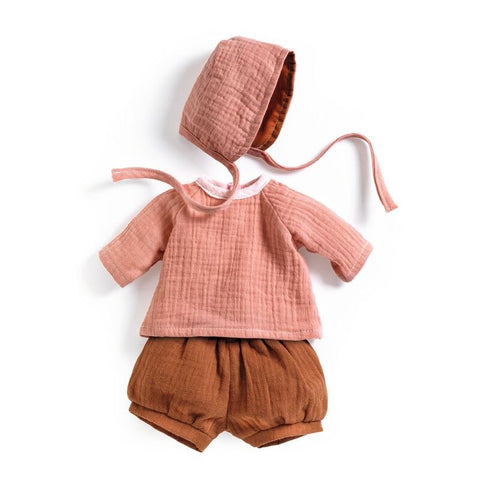 Djeco - Pomea - Peach 3 Piece Doll's Outfit