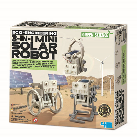 4M - Green Science - 3 in 1 Mini Solar Robot