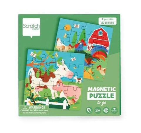 Scratch Europe - Puzzle - Magnetic Puzzle Book To Go - Farm