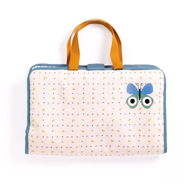 Djeco - Pomea - Blue Fly Changing Bag Set