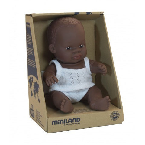 Miniland - Baby - African Boy 21cm