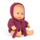 Miniland -  Anatomically Correct Baby - Caucasian Boy Dressed - 21 cm