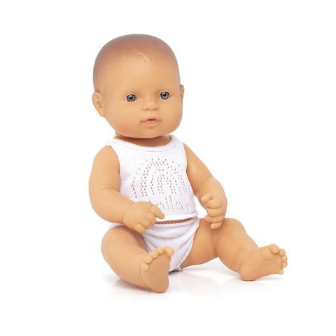 Miniland - Anatomically Correct Baby, Caucasian Boy, 32 cm