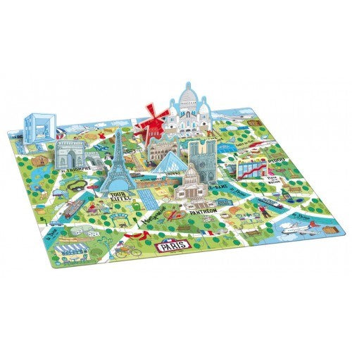 Sassi - Travel, Learn and Explore - Puzzle and Book Set - Paris - 140 pcs