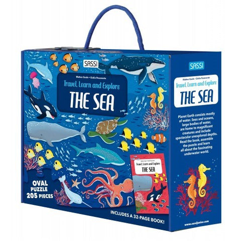 Sassi - Travel Learn and Explore - Puzzle & Book Set - The Sea