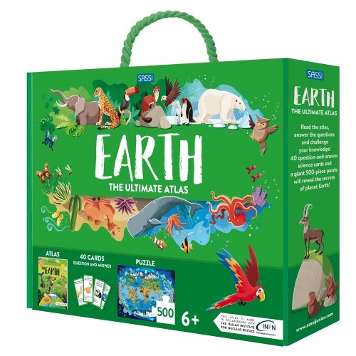 Sassi - The Ultimate Atlas and Puzzle Set - Earth, 500 pcs