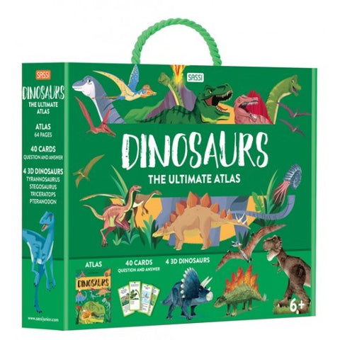 Sassi - The Ultimate Atlas and Models Set - Dinosaurs 3D Construction