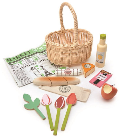 Tender Leaf - Wicker Shopping Basket Set